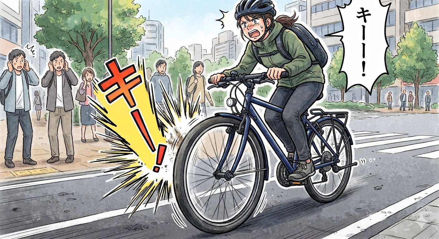 ブレーキの「キーー！」「ギーー！」音について【スポーツ車のVブレーキの音鳴りの原因と対処方法とあまり知られていない対処方法】