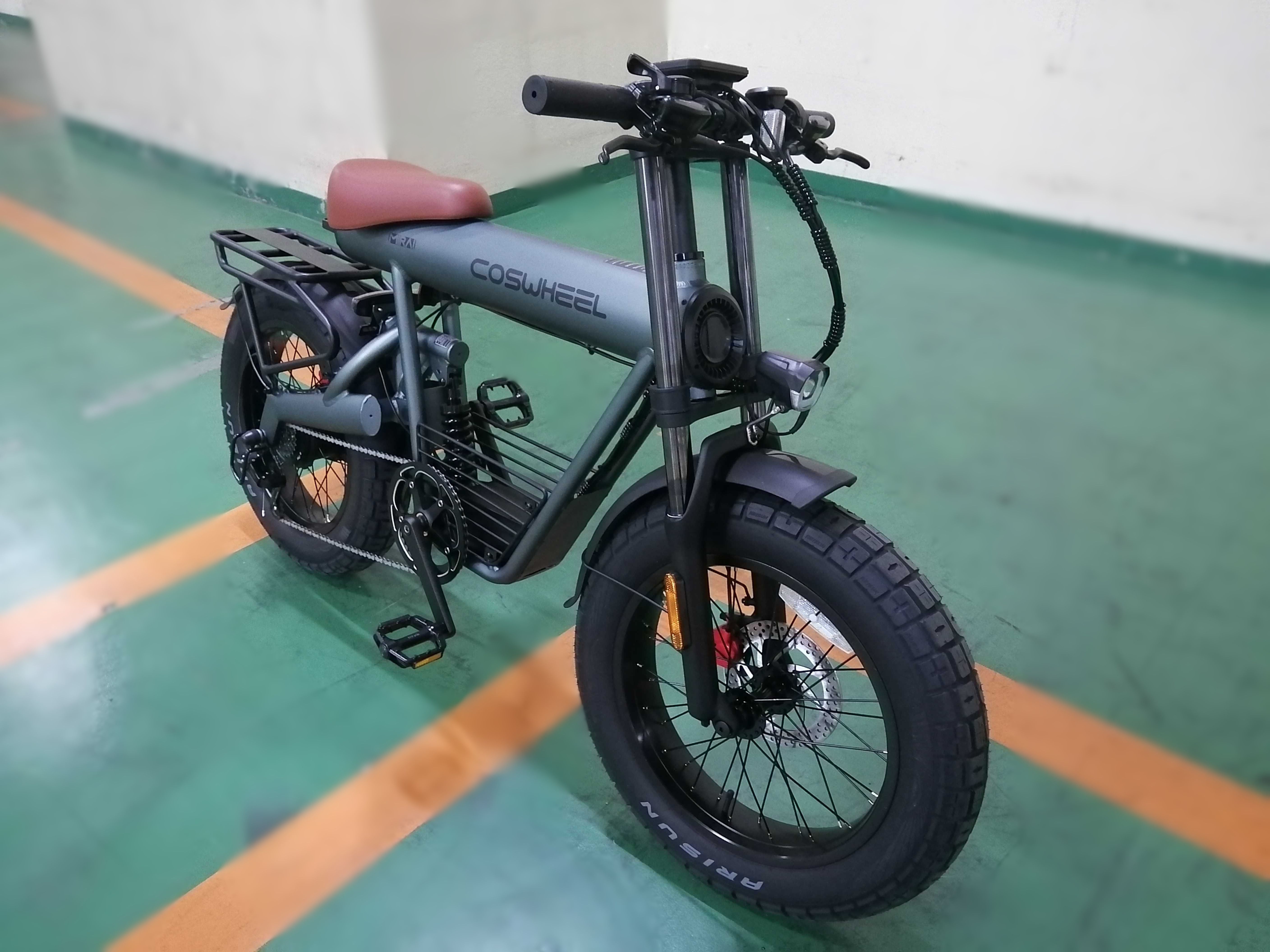 E-bike】電動ファットバイク『COSWHEEL MIRAI COMFORT』の解体新書